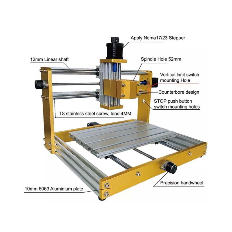 CNC 3018 Plus Laser Cutting Machine 300W spindle motor Laser CNC Router  Laser Stamp Engraving Machine(without laser head ) - BEEMONG TECHNOLOGY