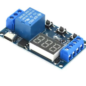 DC 6-30V Relay Module Trip Delay  with delayed power-off and disconnect and trigger delay -BLACK Relay [Type-C]