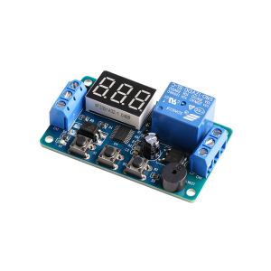 12V Single-Channel Delay Timer Relay Module – Cycle Timer Switch with Digital Display & Buzzer (ON/OFF Repeat Mode)