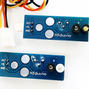 Digital Single-Channel Photoelectric Line Tracker Sensor - Red Light Grayscale Module with 30cm 3PIN XH2.54 to Dupont Cable