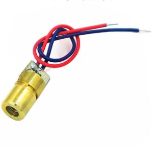 5V Red Laser Diode Module - 6mm Copper Housing Dot Laser (650nm)