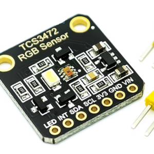 TCS34725 Color Recognition Sensor Module – RGB Light-to-Digital Converter with I2C Interface, Compatible with Arduino UNO & STM32 (Square Black Version)