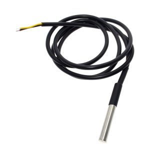 DS18B20 IP68 Waterproof Temperature Sensor - Submersible Water Temp Probe 1meter