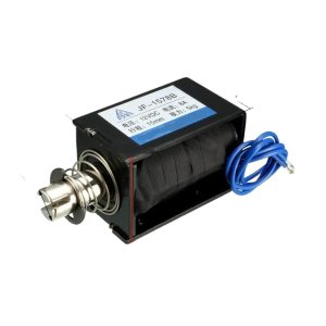 JF-1578B Push-Pull DC Solenoid - 10mm Stroke, 5Kg 50N Force (DC12V-6A/24V 5A Optional)