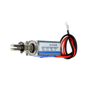 JF-0530B Push-Pull DC Solenoid - 10mm Stroke, 50g 5N Force (6V/12V 2A/24V 300mA Optional)