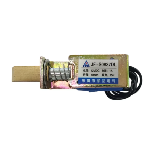 JF-S0837DL Push-Pull DC Solenoid - 10mm Stroke, 150g 15N Force (6V/12V 1.5A/24V 1A Optional)