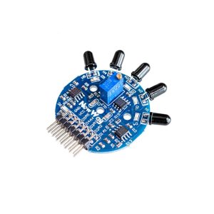 5-Channel Flame Sensor Module – Analog & Digital Dual Output for Fire-Fighting Robots