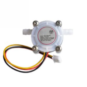 1/8 inch DN4 Water flow sensor is connected to the 6mm hoses, the hall sensor YF-S401 White